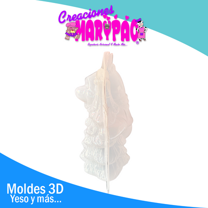 🍯 Molde Para Alcancía De Yeso Pooh con Árbol de Navidad 🎄