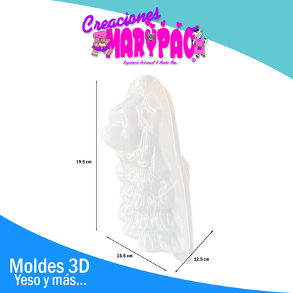 🍯 Molde Para Alcancía De Yeso Pooh con Árbol de Navidad 🎄