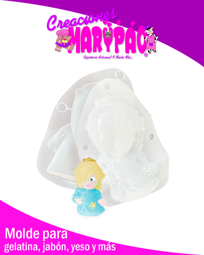 ✨Molde para Alcancías de Yeso Rosalina Mario🩵