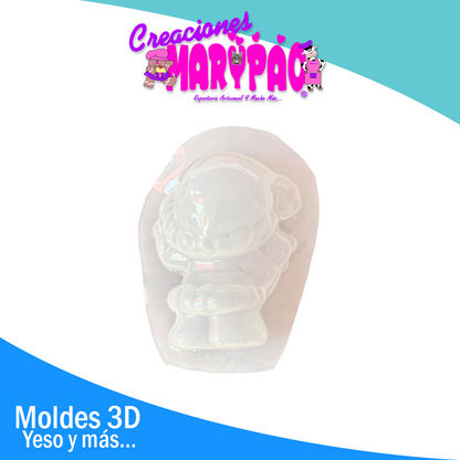 Molde para Alcancías de Yeso Santa Claus Mini 🎅