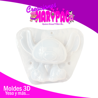 🌺Molde Alcancía Stitch (Nuevo diseño grande) 💙