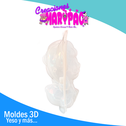 ✨ Molde 3D para Alcancía de Yeso – Stitch Navideño 🎄💙