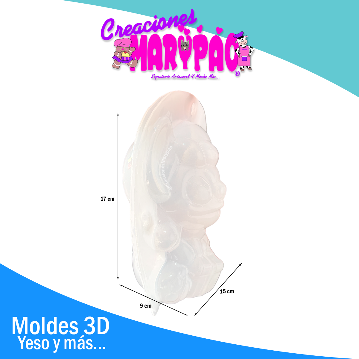 ✨ Molde 3D para Alcancía de Yeso – Stitch Navideño 🎄💙