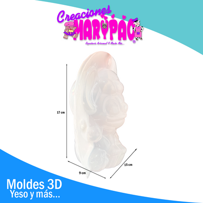 ✨ Molde 3D para Alcancía de Yeso – Stitch Navideño 🎄💙