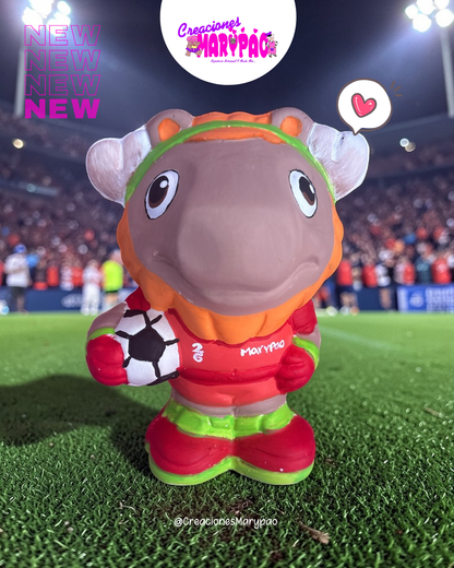 Molde Para Alcancías de Yeso Mundial 2026 Mascotas Alce⚽