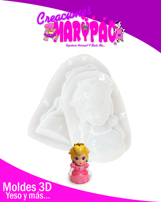 👑Molde para Alcancías Princesa Peach ✨