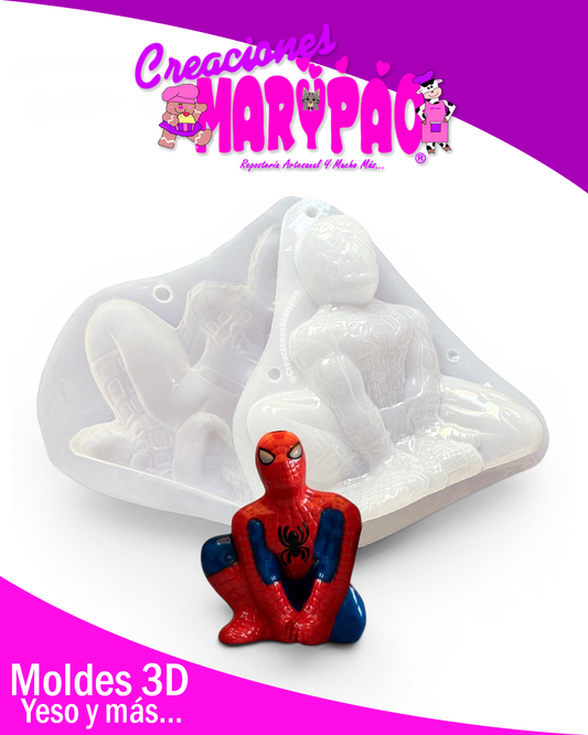Molde Para Alcancía SpiderMan Súper Tamaño – 24 cm de alto🕷️