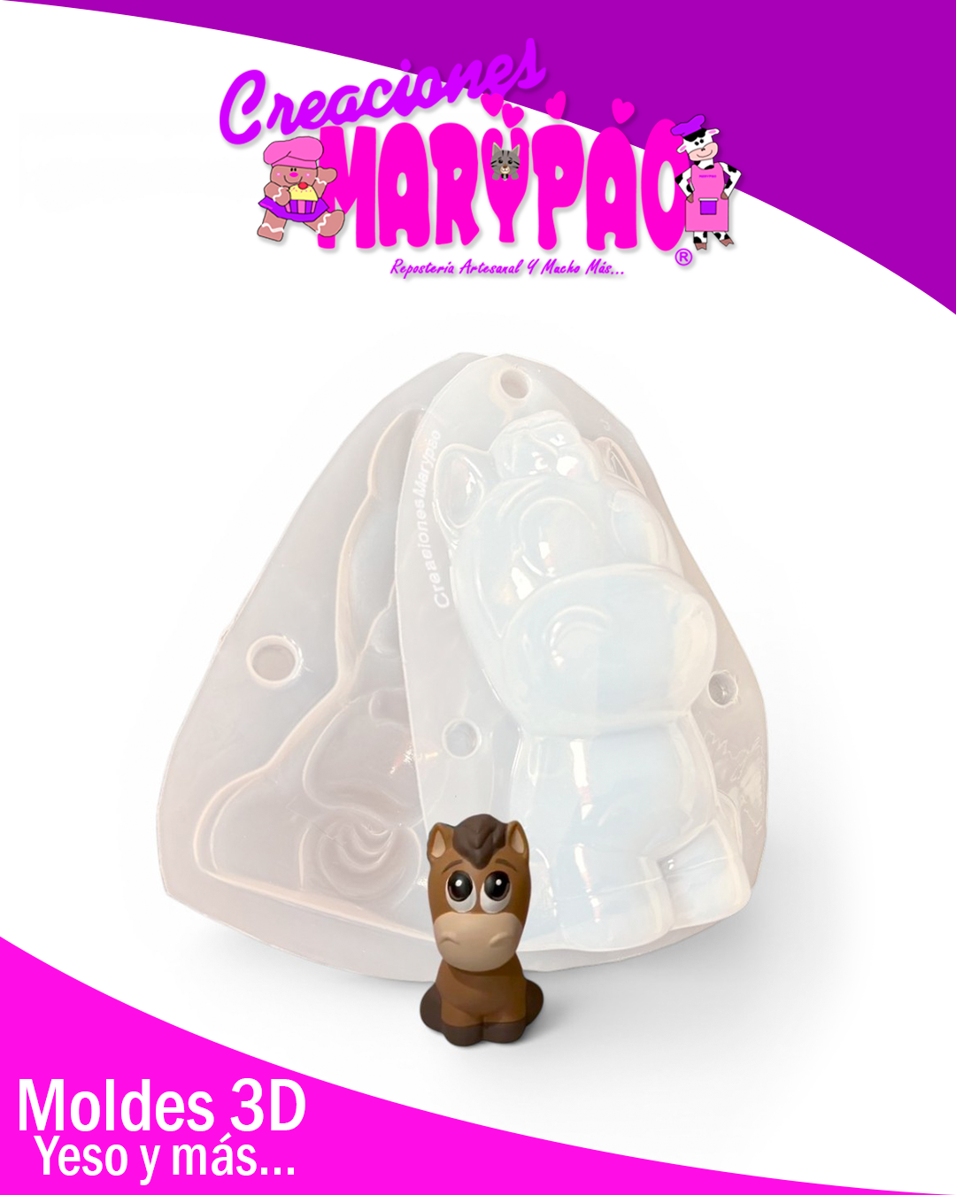 ✨Molde para Alcancías de Yeso Toy Story Tiro al Blanco 🐴