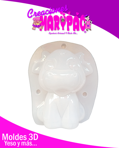 🐮✨ Molde Alcancía de Vaquita - Vaca✨🐮