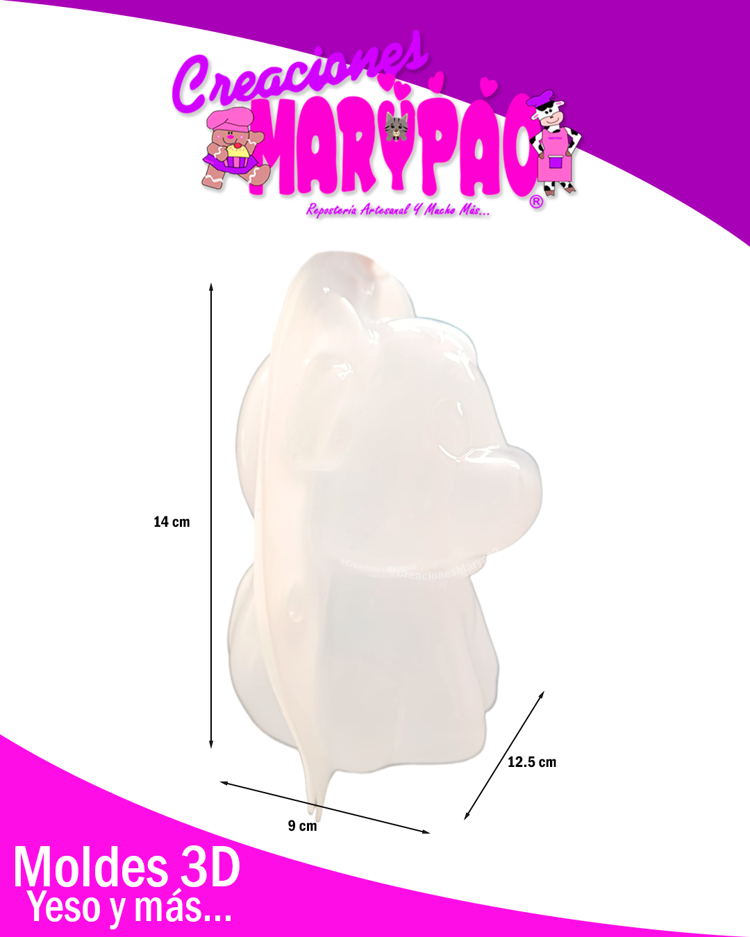 🐮✨ Molde Alcancía de Vaquita - Vaca✨🐮