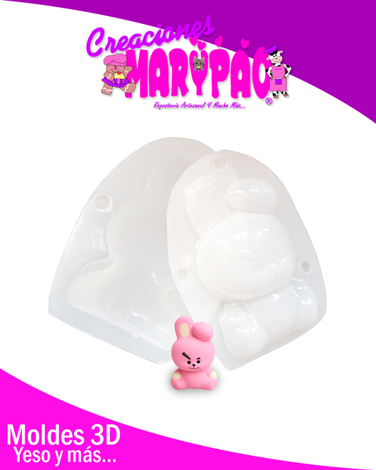 ✨Molde Para Alcancías de Yeso BTS Mascotas - COOKY Inspirado en Jungkook🐰