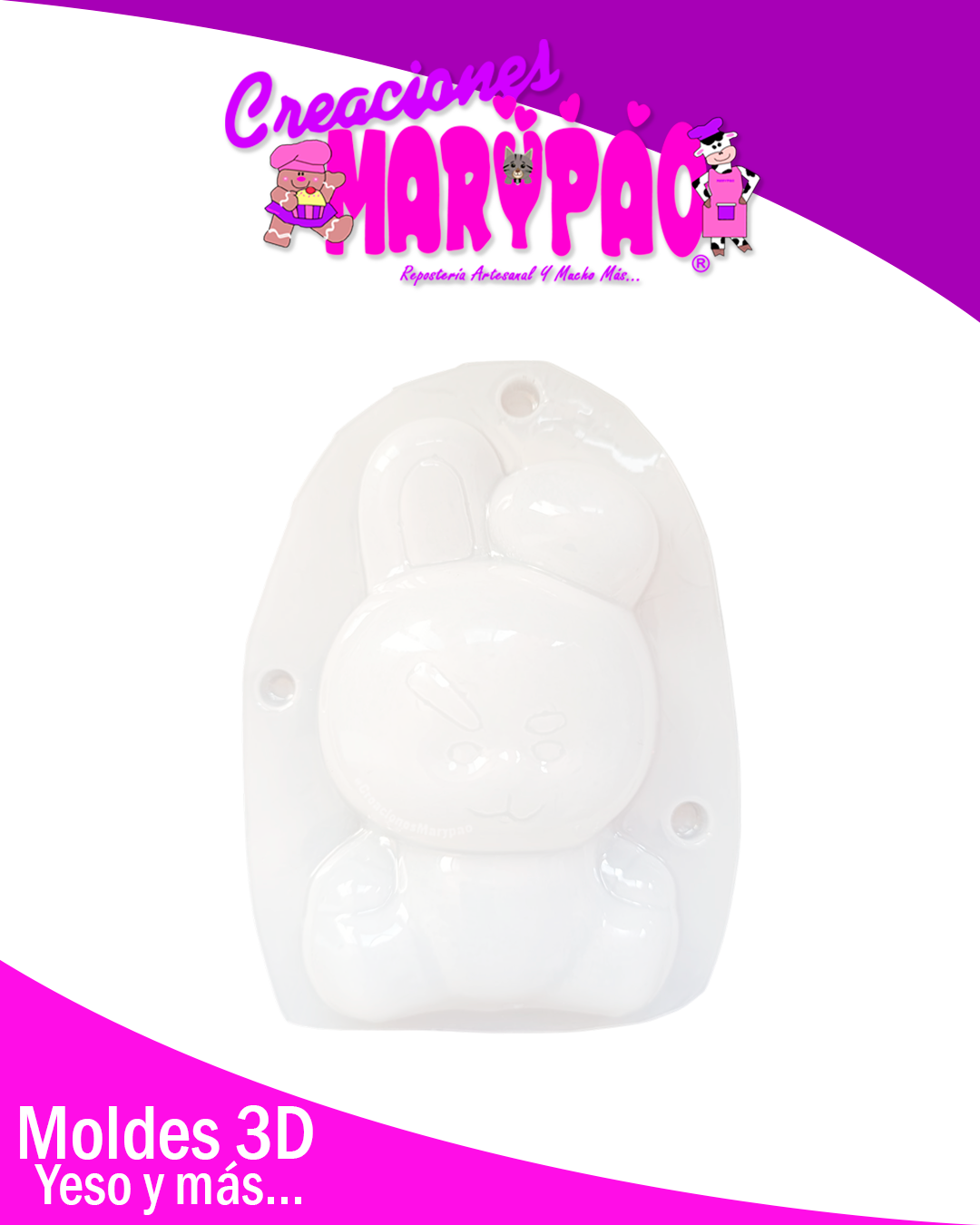 ✨Molde Para Alcancías de Yeso BTS Mascotas - COOKY Inspirado en Jungkook🐰