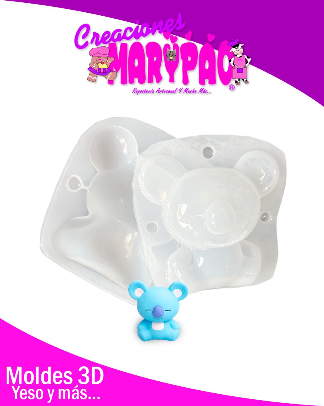✨Molde Para Alcancía de Yeso BTS Mascotas - KOYA Inspirado en RM🐨