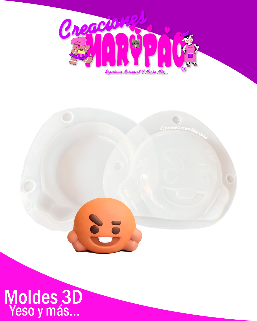 ✨Molde Para Alcancías de Yeso BTS Mascotas - SHOOKY