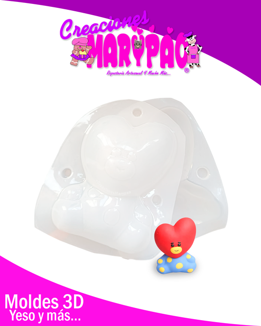 ✨Molde Para Alcancías de Yeso BTS Mascotas - TATA Inspirado en V♥️