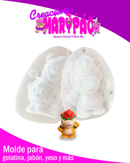 🔥Molde para Alcancías Bowser✨