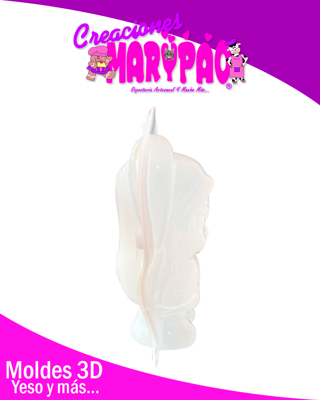 Molde Para Alcancía de Yeso Guerreras K-Pop Mira 💕