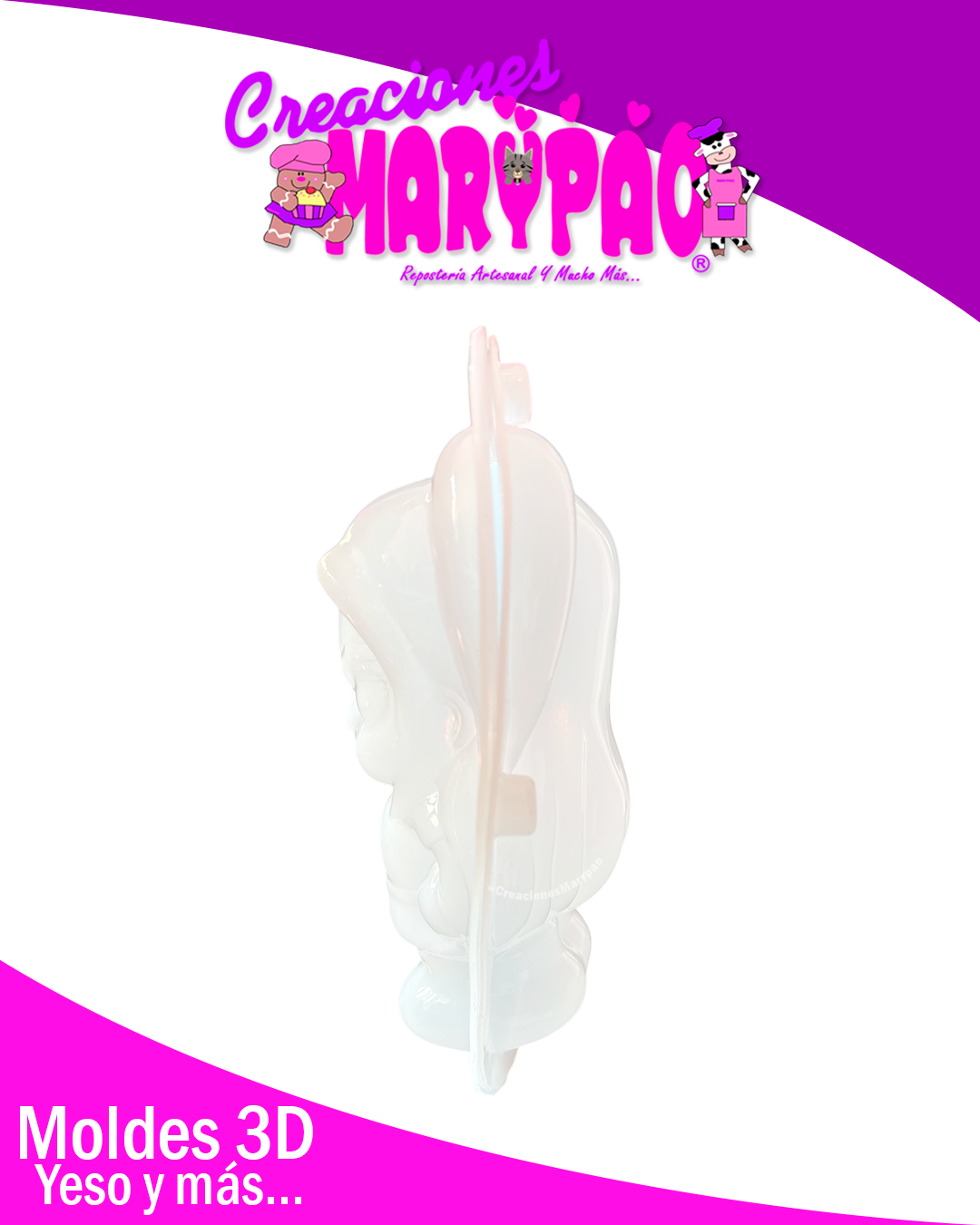 Molde Para Alcancía de Yeso Guerreras K-Pop Mira 💕