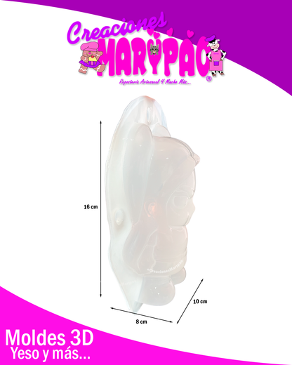 Molde Para Alcancía de Yeso Guerreras K-Pop Mira 💕