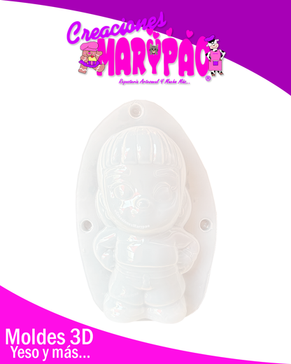 Molde Para Alcancía de Yeso Guerreras K-Pop Zoey🌟