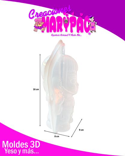 Molde Para Alcancía de Yeso Guerreras K-Pop Zoey🌟