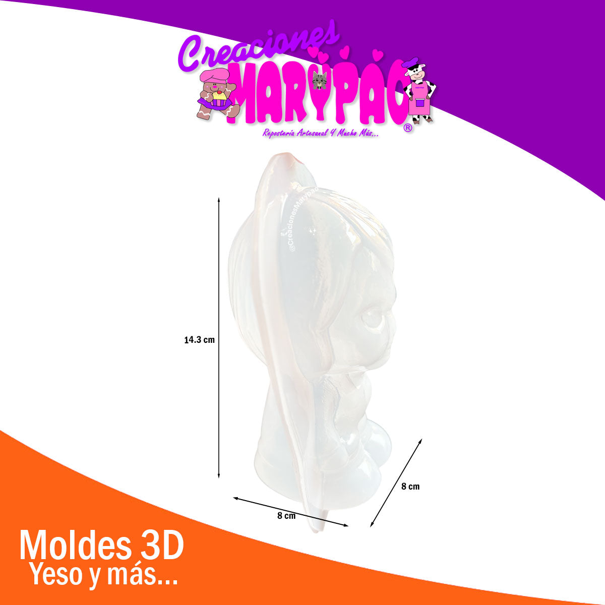 🔪 Molde para Alcancía de Yeso Chucky Halloween