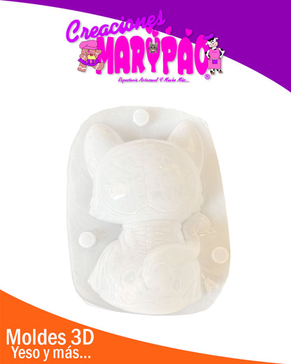 Molde para Alcancía Gatito Calavera💀🐱