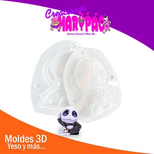 🎃 Molde para Alcancía de Yeso Jack
