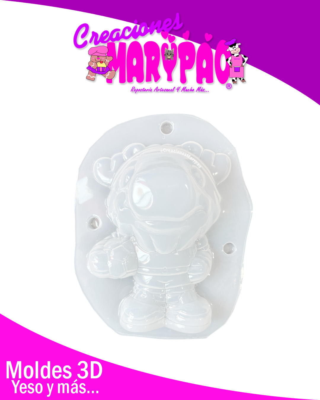 Molde Para Alcancías de Yeso Mundial 2026 Mascotas Alce⚽