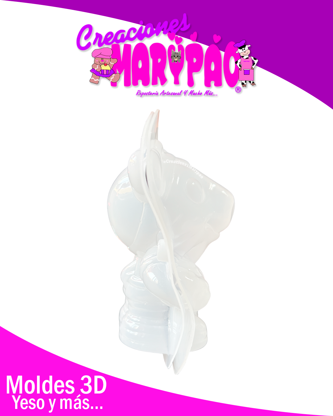 Molde Para Alcancías de Yeso Mundial 2026 Mascotas Alce⚽