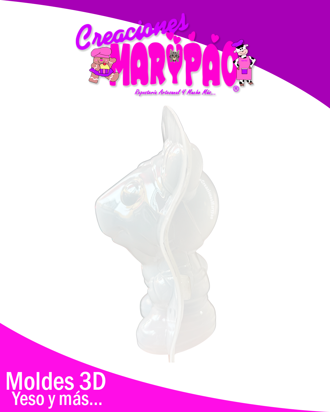 Molde Para Alcancías de Yeso Mundial 2026 Mascotas Alce⚽