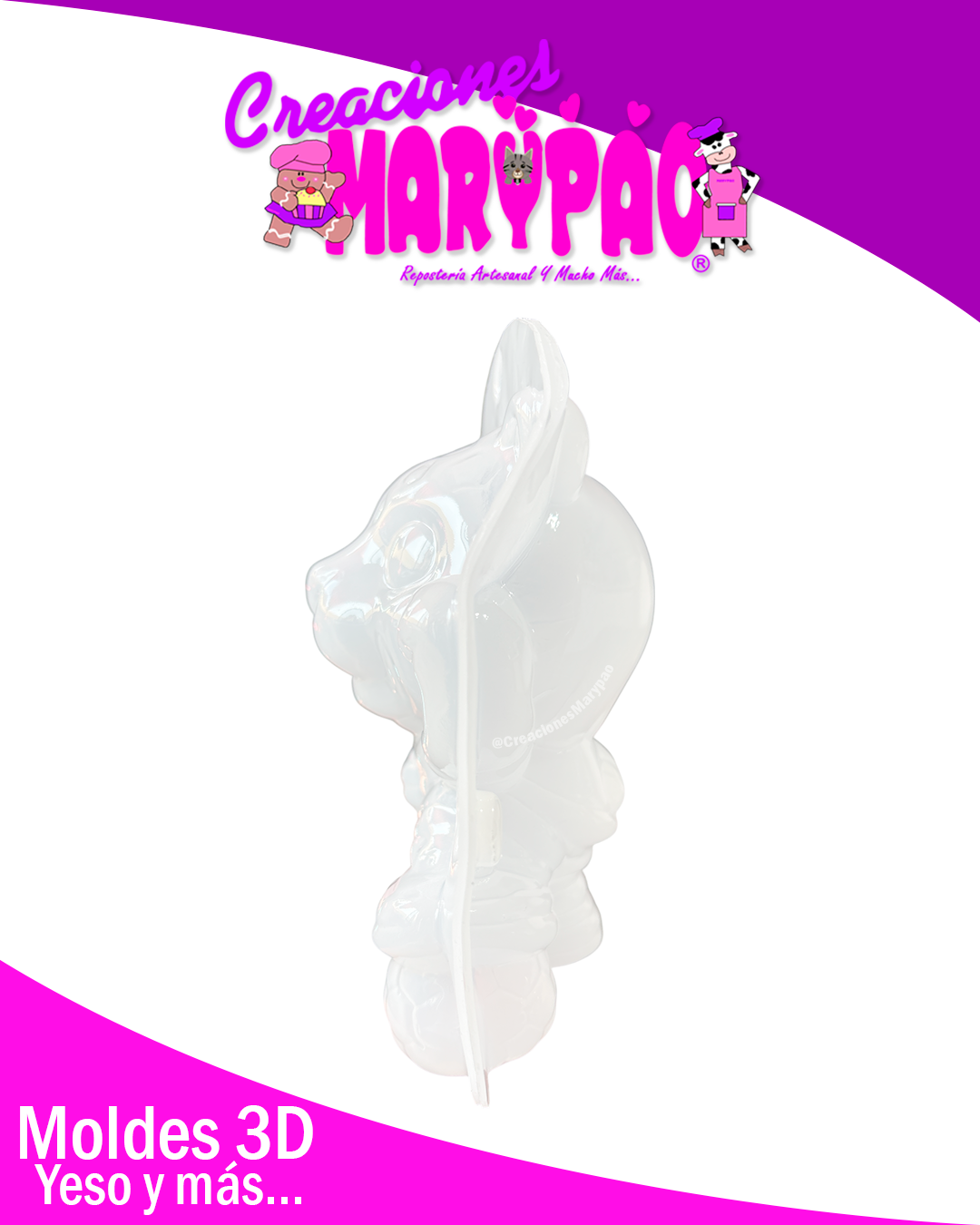 Molde Para Alcancías de Yeso Mundial 2026 Mascotas Jaguar🐆