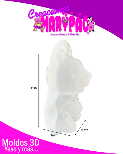 Molde Para Alcancías de Yeso Mundial 2026 Mascotas Jaguar🐆