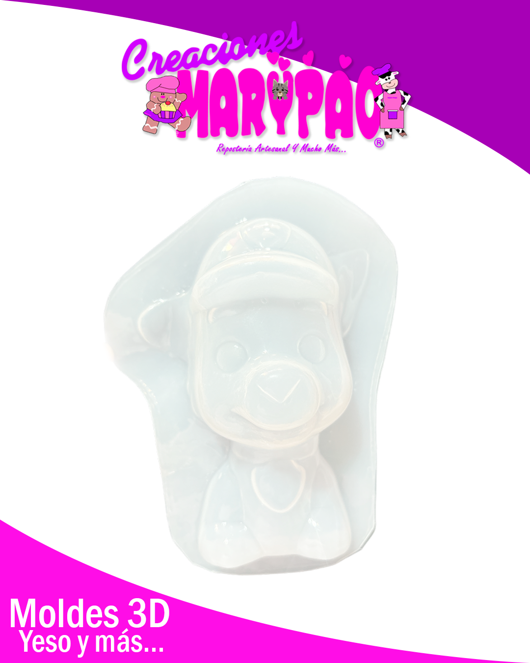 Molde Para Alcancía de Yeso Paw Patrol Rocky