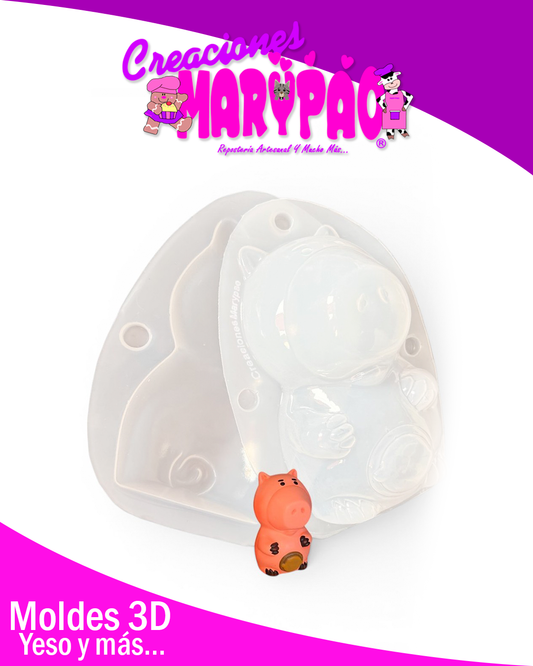 ✨Molde para Alcancías de Yeso Toy Story Cerdito 🐷