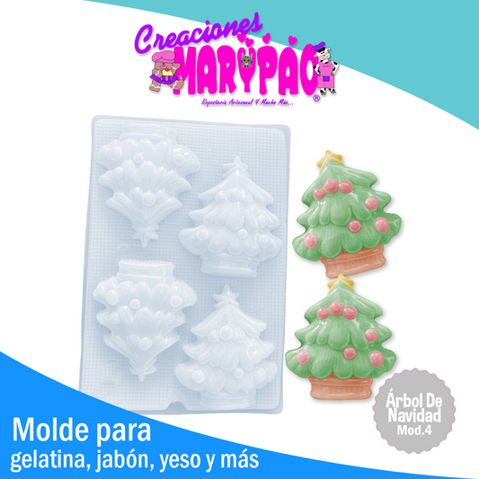 Molde Pino- Árbol De Navidad Mod.4