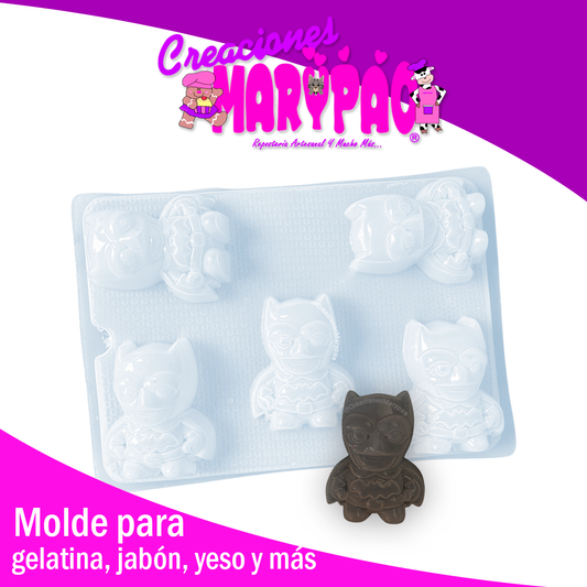 🦇 Molde de Batman Figuritas de Yeso Gelatinas y Más
