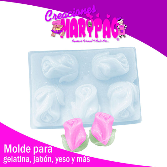 Molde Rosa con Jumbo Mod3 Gelatina Jabones