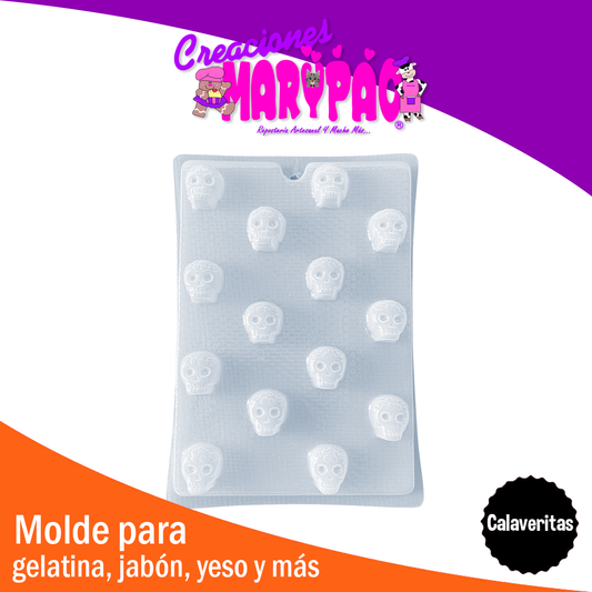 Molde Calaveritas Día De Muertos Gomitas Gelatinas