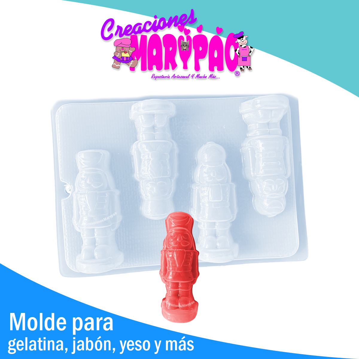 🎄Molde Cascanueces - Soldadito de Plomo Navidad