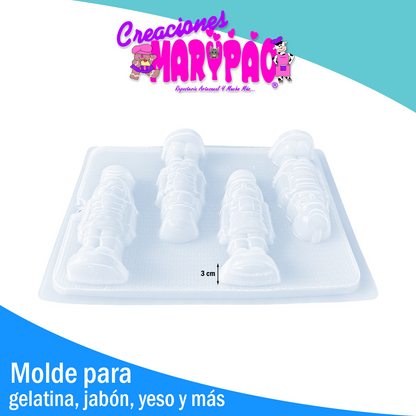 🎄Molde Cascanueces - Soldadito de Plomo Navidad