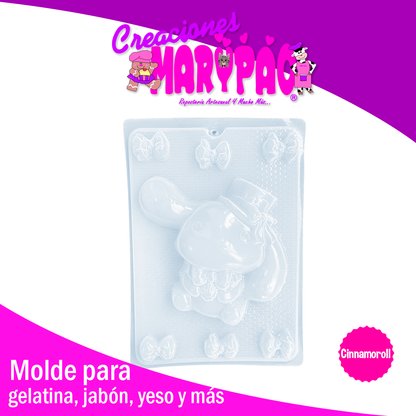 Molde Cinnamoroll Gelatinas Figuras de Yeso