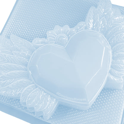 ❤️Molde Corazones Milagritos Mexicanos Diseño Grande Alas🪽