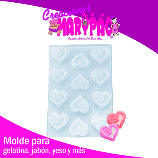 Molde Corazón Con Espiral M2 Febrero Amor