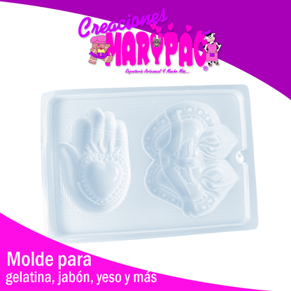 Molde Corazones Milagritos Mexicanos Mod.2 Mano Yeso y Más