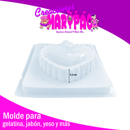 ❤️Molde Corazones Milagritos Mexicanos Diseño Grande Corona👑