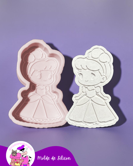 Moldes de Silicón Cenicienta - 2 Modelos Disponibles