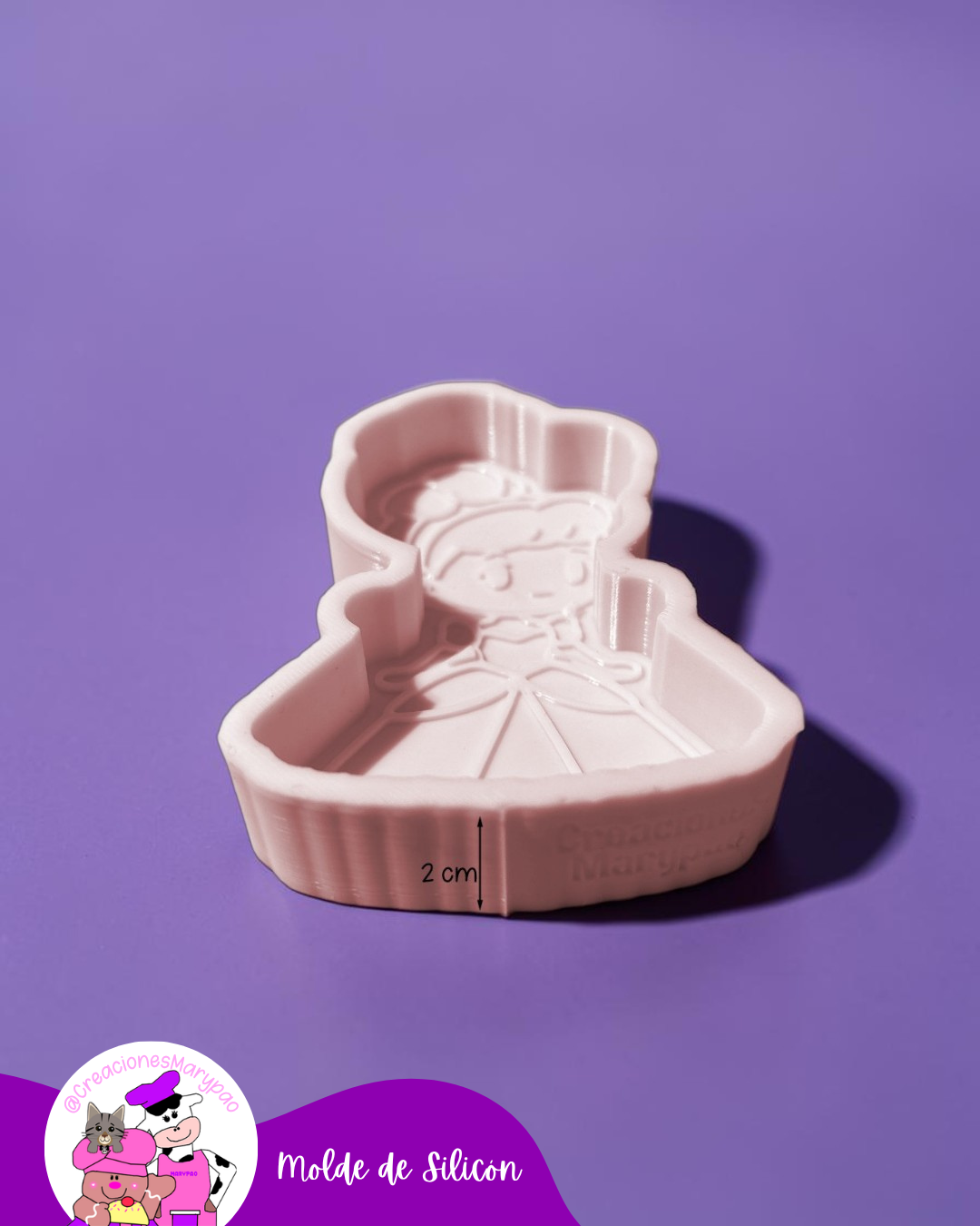 Moldes de Silicón Cenicienta - 2 Modelos Disponibles