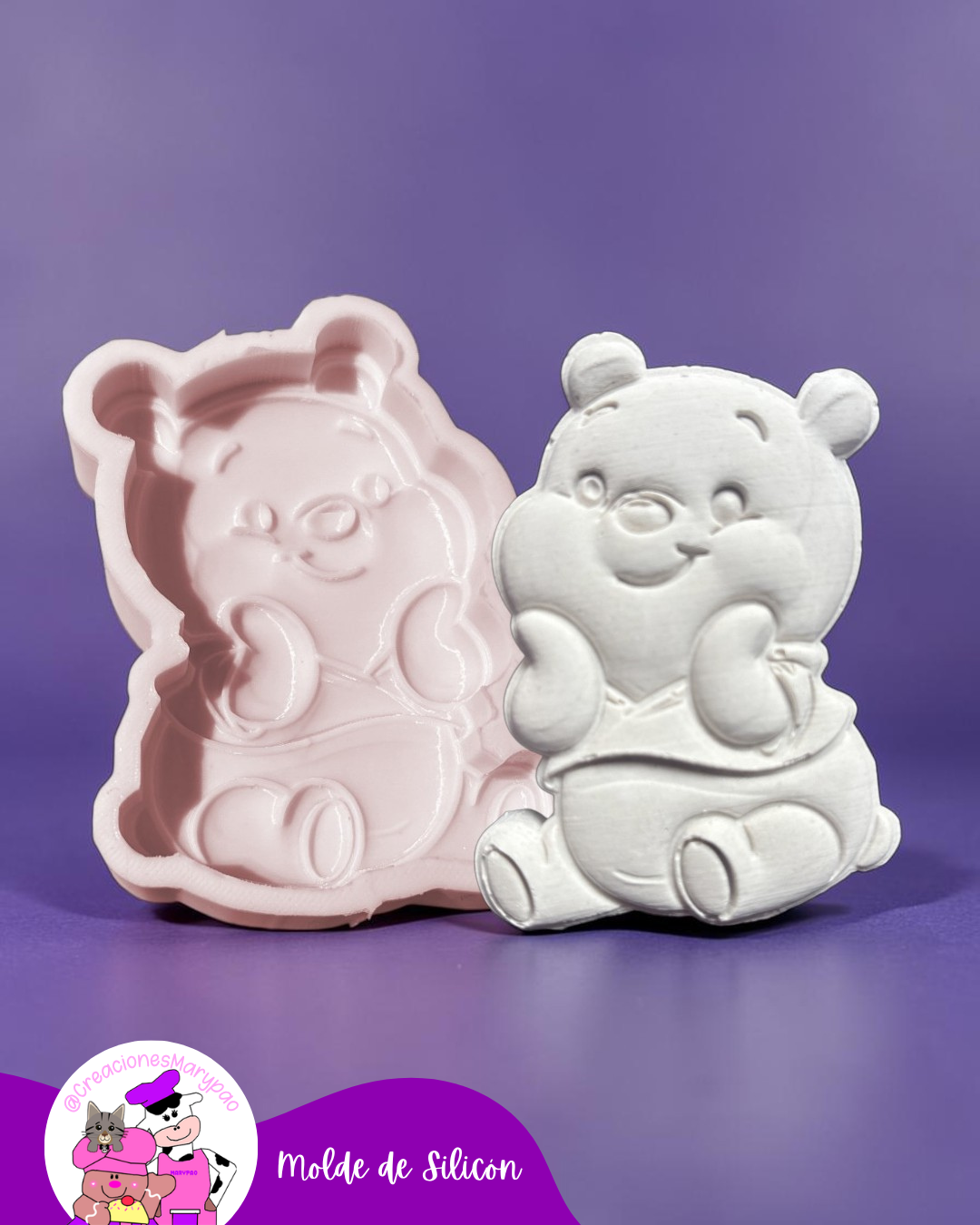 Moldes de Silicón Pooh🍯