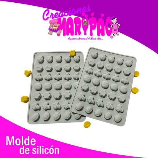 🐝🍯 Pack de Moldes de Silicón Abejitas, Panal y Miel – Tamaño Mini (2 Piezas) 🍯🐝